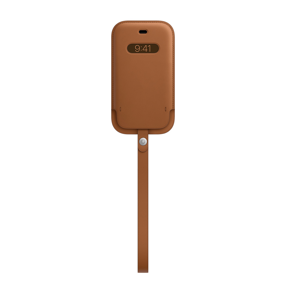 iPhone 12 Mini Leather Sleeve With Magsafe - Saddle Brown 
