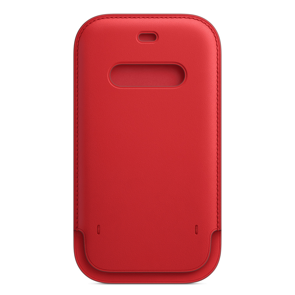 iPhone 12 | 12 Pro Leather Sleeve With Magsafe - (Product)Red 