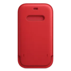 iPhone 12 | 12 Pro Leather Sleeve With Magsafe - (Product)Red 